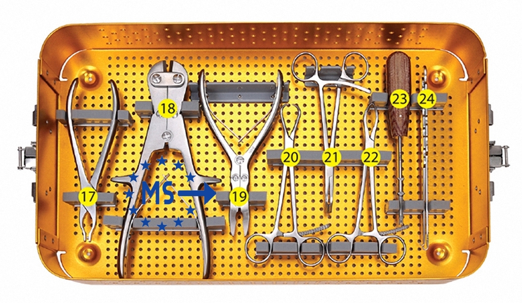 Micro Plate Instruments Set for trauma surgery. - Image 3