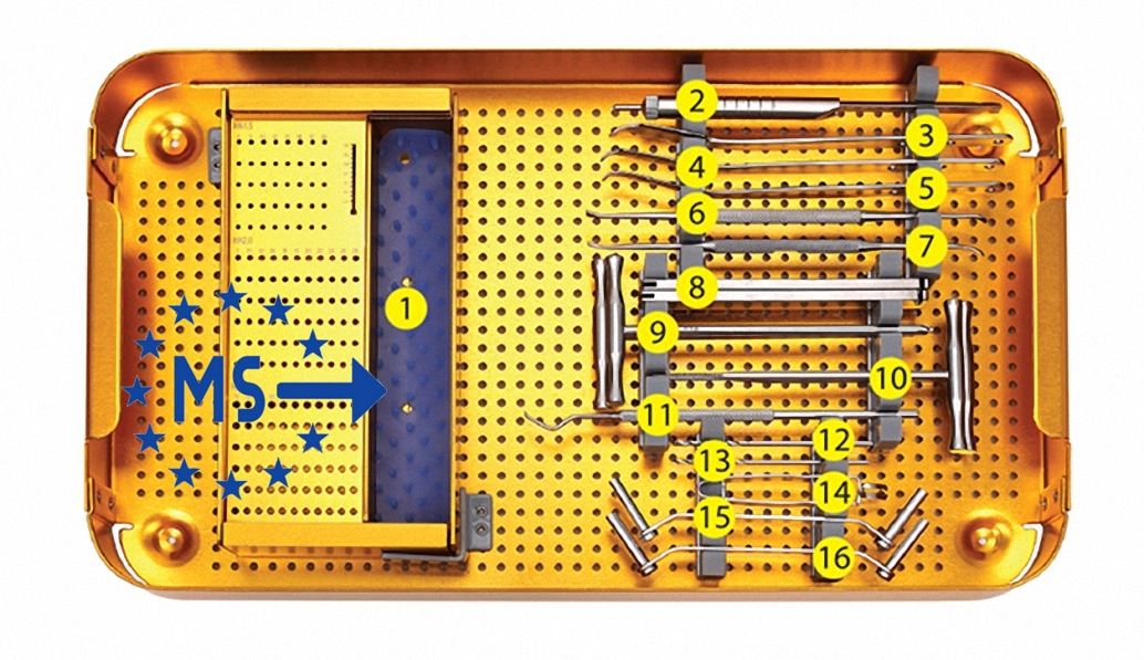 Micro Plate Instruments Set for trauma surgery. - Image 2