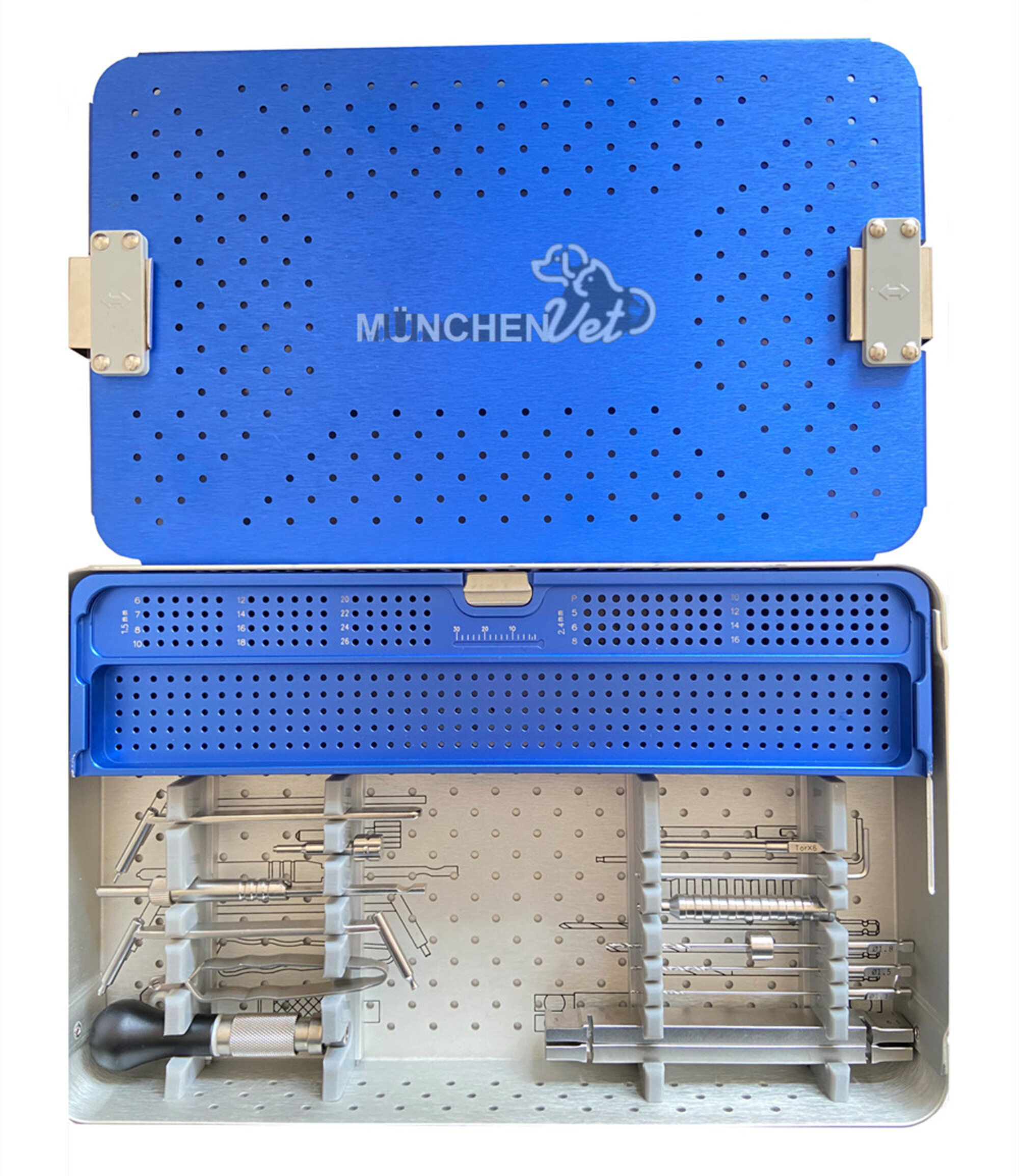 Small Animals Orthopedic 2.4mm Locking Plate Instrument Kit, for Surgery
