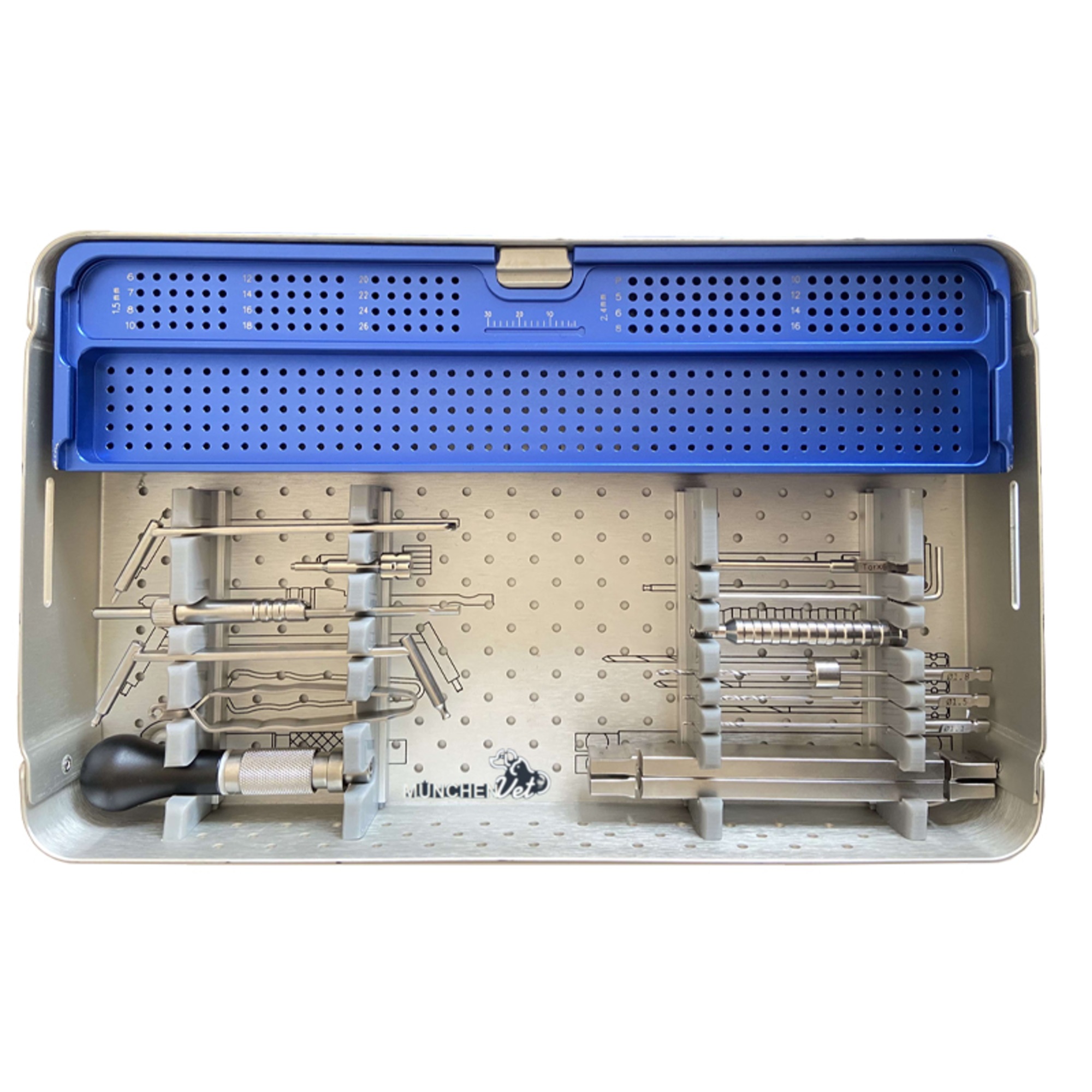 Small Animals Orthopedic 2.4mm Locking Plate Instrument Kit, for Surgery - Image 2