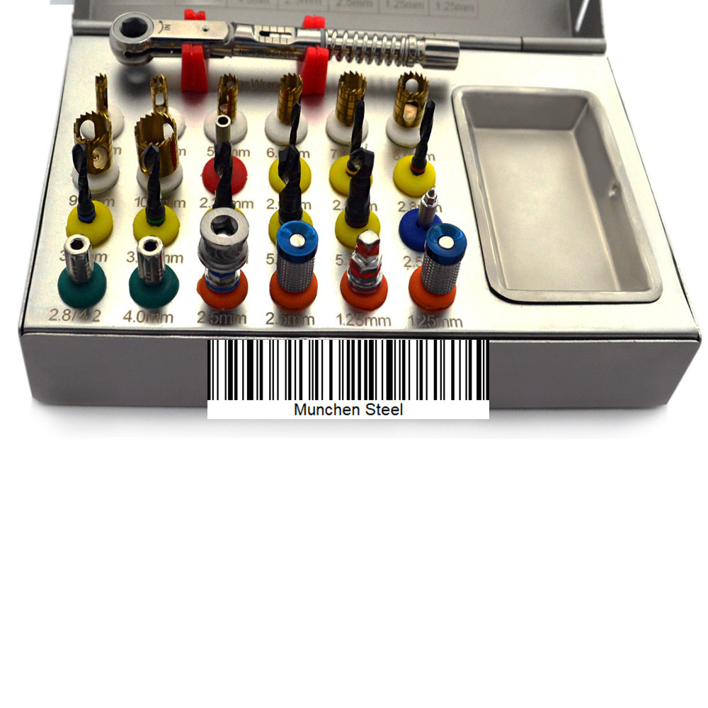 Universal basic 25 Units dental implant kit tools and sterilization Surgical Instruments - Image 3