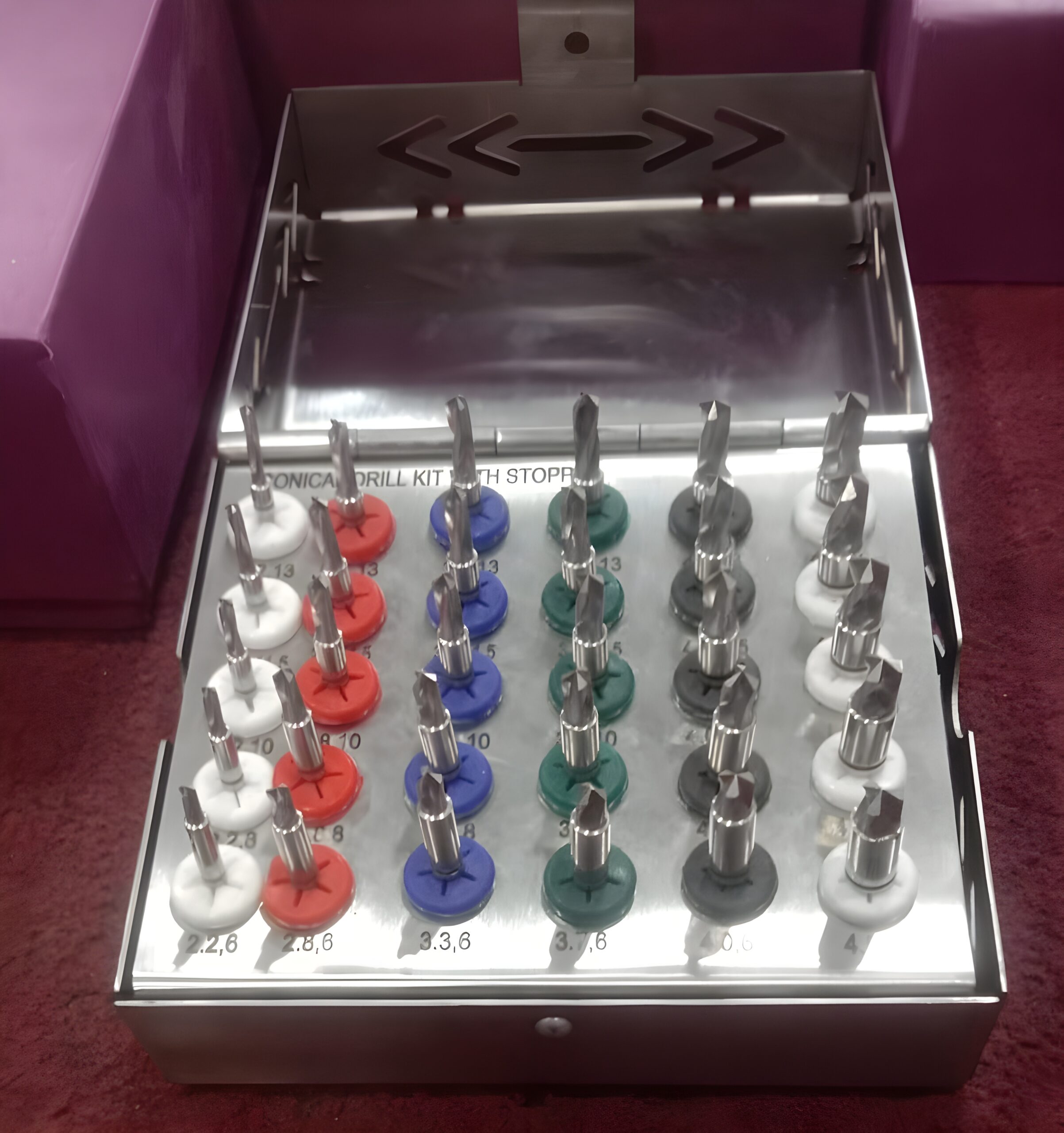 Dental Implant Conical Drill Kit, With Stopper 30Pieces Compatible With All Implant Systems. - Image 6