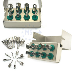 Implant Drills Kit trephines Expander Trimmer Bone Graft Surgery Burr holders