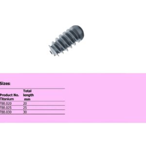 Acl Interference Screw 07.0mm Titanium (100 ITEMS PER LOT)