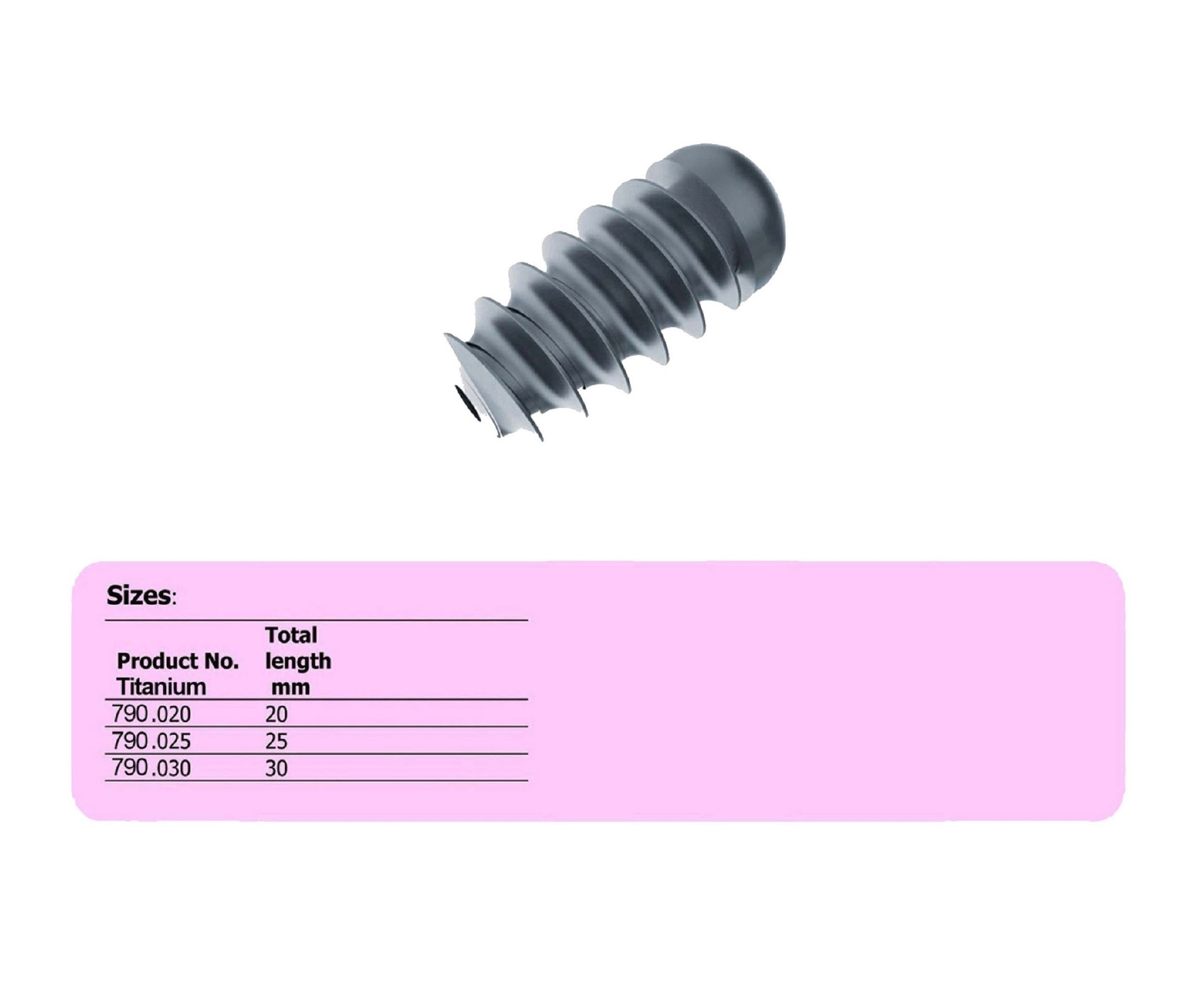Acl Interference Screw 09.0mm Titanium (100 ITEMS PER LOT)