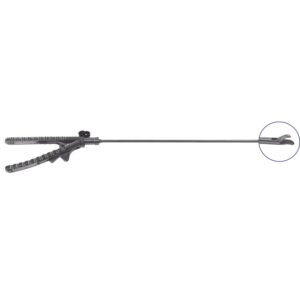 MÜNCHEN STEEL® LAPAROSCOPIC Needle Holder Axial Handle, Jaw Curves Right