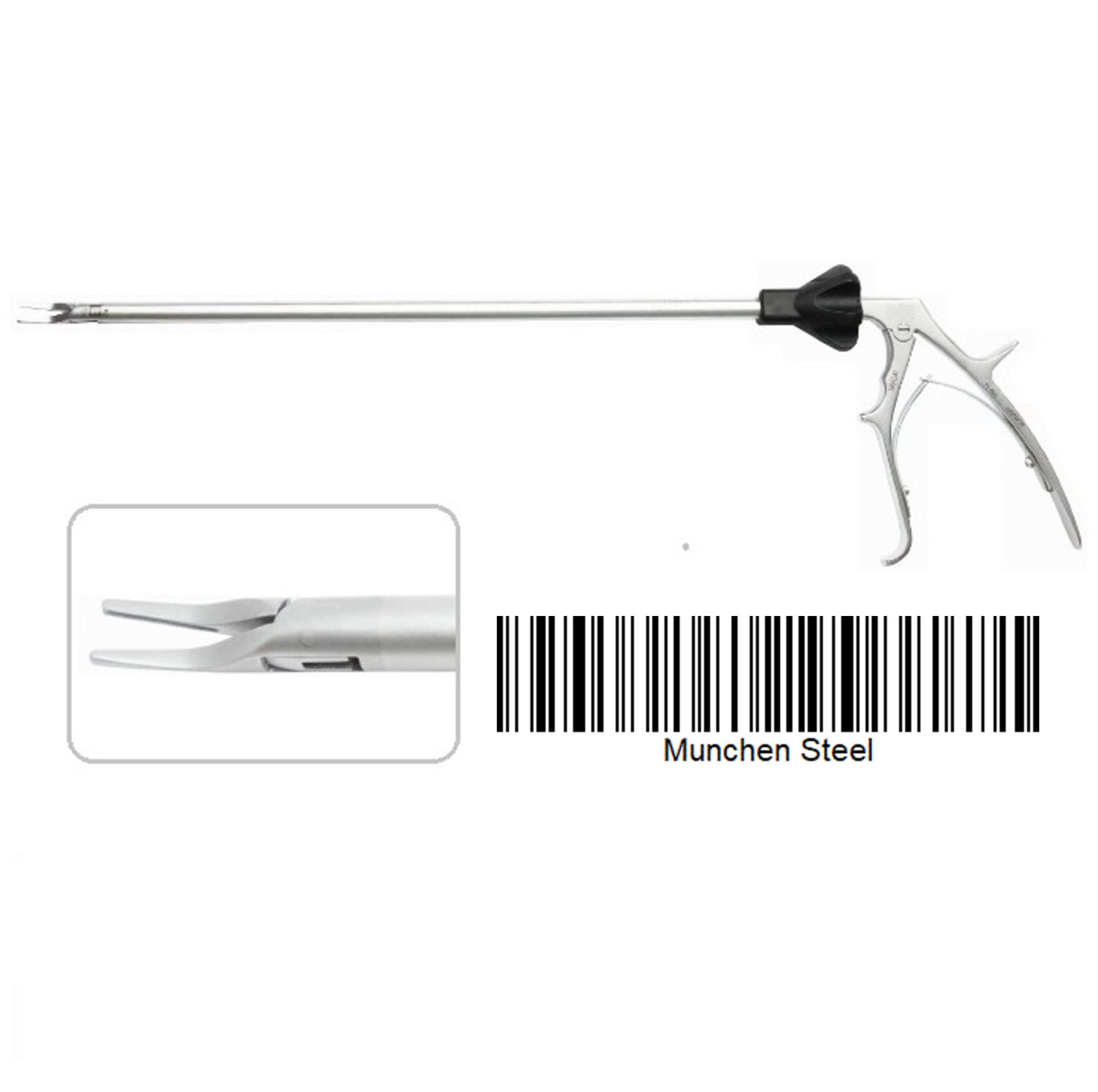 MÜNCHEN STEEL®LAPAROSCOPIC TITANIUM CLIP APPLICATOR, SINGLE ACTION