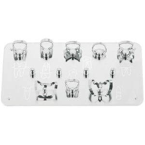 RUBBER DAM CLAMP TRAY WITH 8 CLAMP, (2 Items Per Lot)