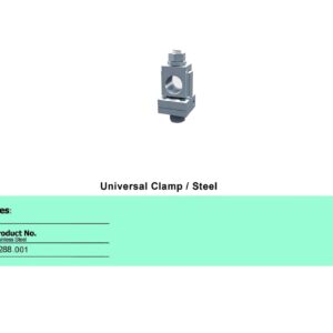 Universal Clamp in Stainless steel (100 ITEMS PER LOT)