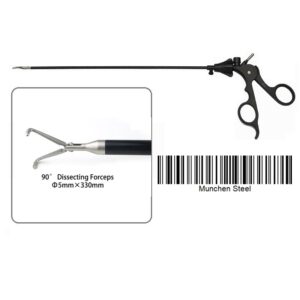 MÜNCHEN STEEL®LAPAROSCOPIC DISSECTING FORCEPS 90°, REUSABLE