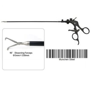 LAPAROSCOPIC DISSECTING FORCEPS 90°, REUSABLE, RATCHETED