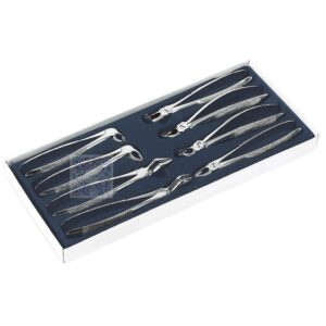 SET OF 8 UNITS EXTRACTING FORCEPS STAINLESS GERMANY