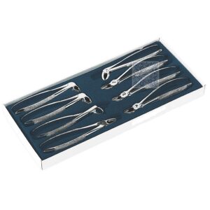 SET OF 8 UNITS EXTRACTING FORCEPS STAINLESS GERMANY