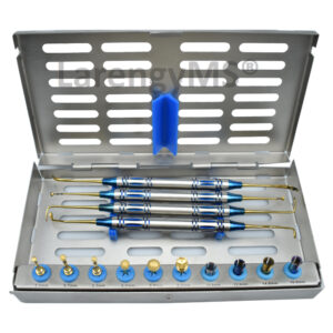Dental Lateral Approach Sinus lift Diamond Burs Drills Stoppers Tools Kit with Stainless Sterilization Cassette.