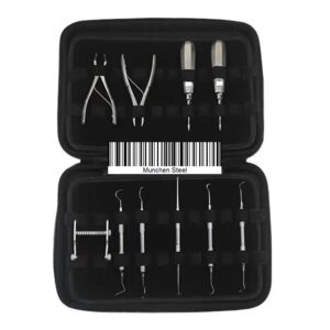 Veterinary Instrument Set for Cat w/Standard Handle Elevators,10Units, Case Free