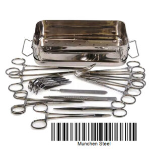 Spay Veterinary Surgical Instruments Sterilization Kit,(20-Piece) Canine Neutrius Equipment in Stainless Steel German.