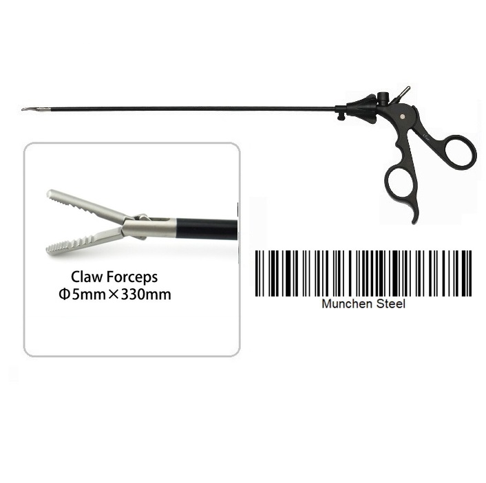 MÜNCHEN STEEL®LAPAROSCOPIC CLAW FORCEPS, REUSABLE