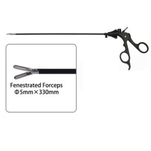 MÜNCHEN STEEL®LAPAROSCOPIC FENESTRATED FORCEPS, REUSABLE