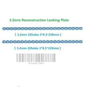 3.2mm-Reconstruction-Locking-Plates-10-Units-and-22-Holes-and-Total-Screws-in-Set-220-Units-(230-ITEMS-PER-LOT)