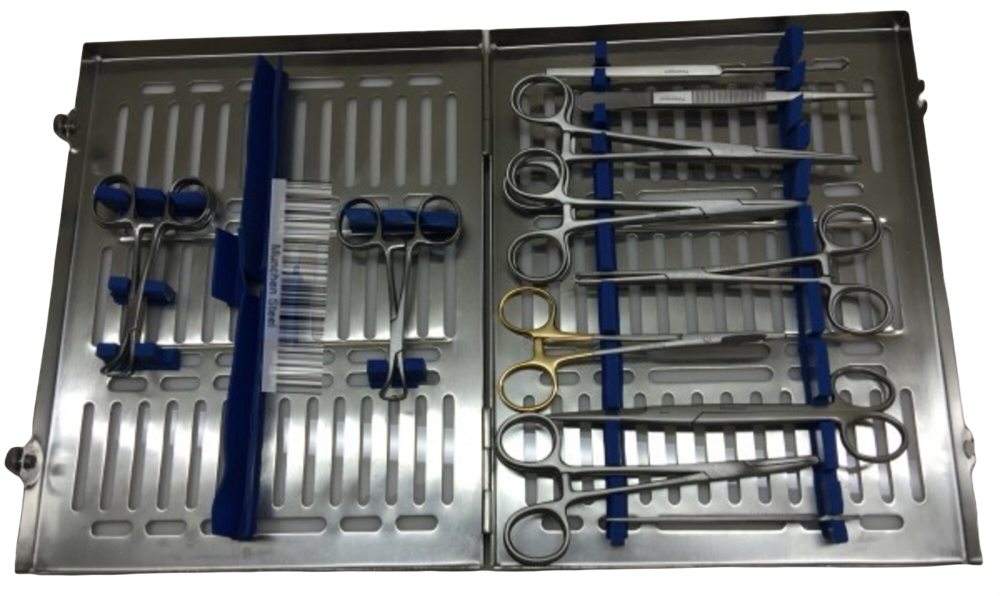 Bitch Spay/Spay Kit, Veterinary Surgical, with Autoclavable Box