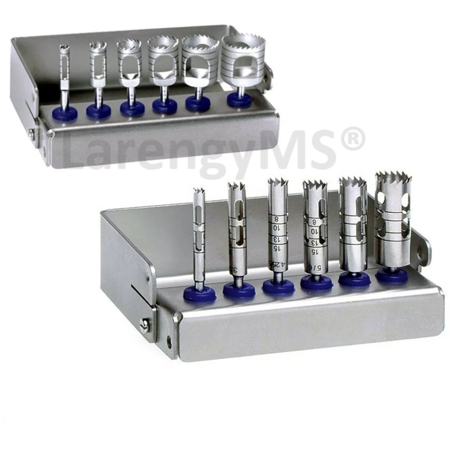 Set OF 6 Short Trephines and Long Set Of 6 Trephines in Stainless Steel German