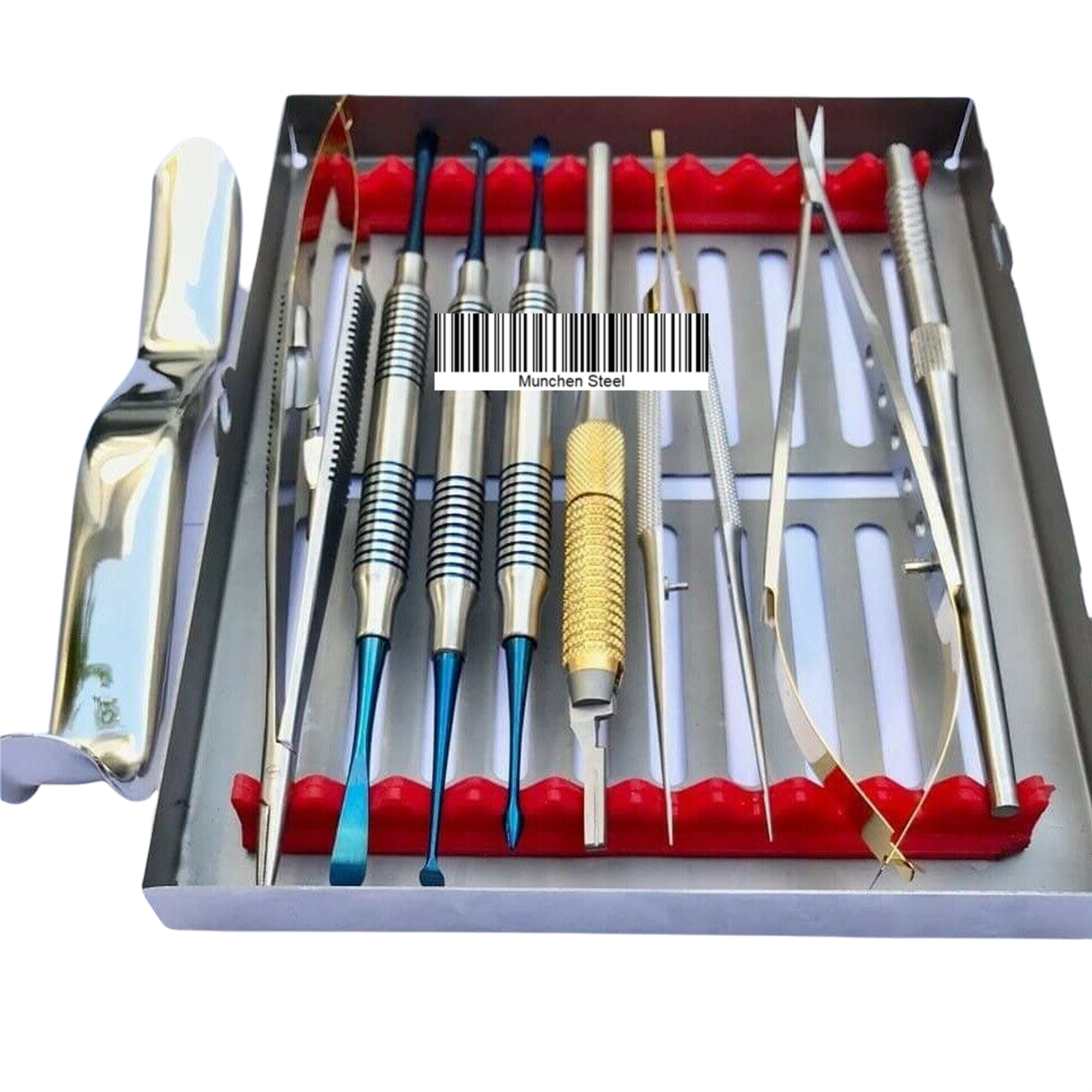 Dental Micro Oral Surgery Instruments Kit, Scalpel Handle Rotatable,10 Units