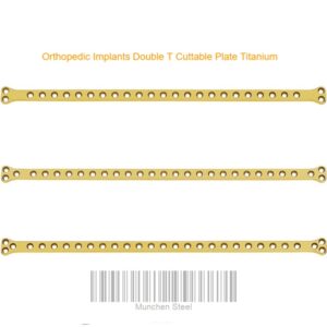 Orthopedic Implants Double T Cuttable Plate Titanium for veterinary hospital (20 ITEMS PER LOT)