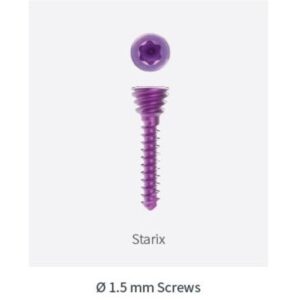 Orthopedic Vet System Screws, 1.5mm PURPLE Cortical Screws, (100 ITEMS PER LOT)