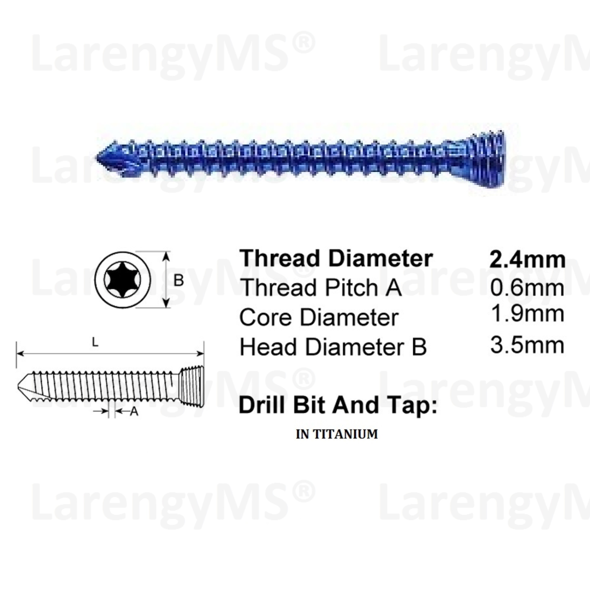 Tplo Bone locking Plate 2.0/2.4/2.7/3.5mm Veterinary Orthopedic Implants Set, 14 Units Plates & 100 Units Scrows in Titanium. - Image 6