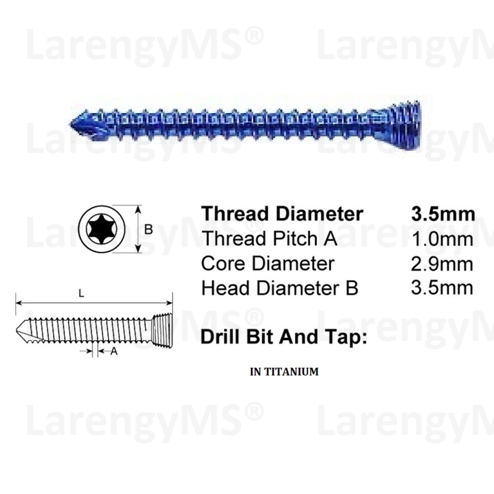 Tplo Bone locking Plate 2.0/2.4/2.7/3.5mm Veterinary Orthopedic Implants Set, 14 Units Plates & 100 Units Scrows in Titanium. - Image 8