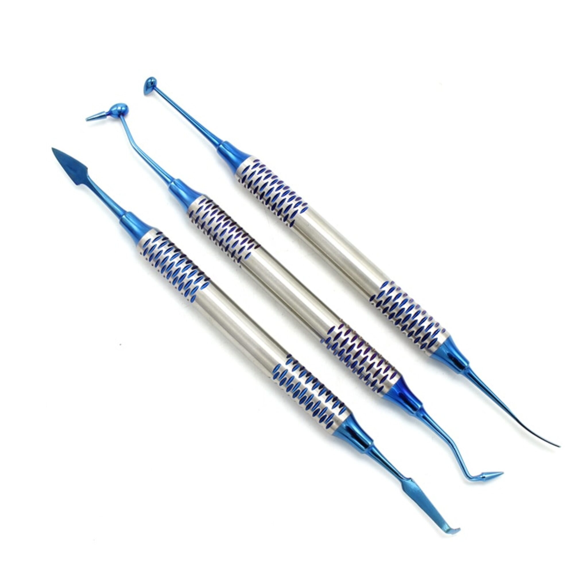 Dental Composite Resin Filling Spatula, (Blue Titanium Coating), 6 Units/ Per Set, (4 ITEMS PER LOT) - Image 5