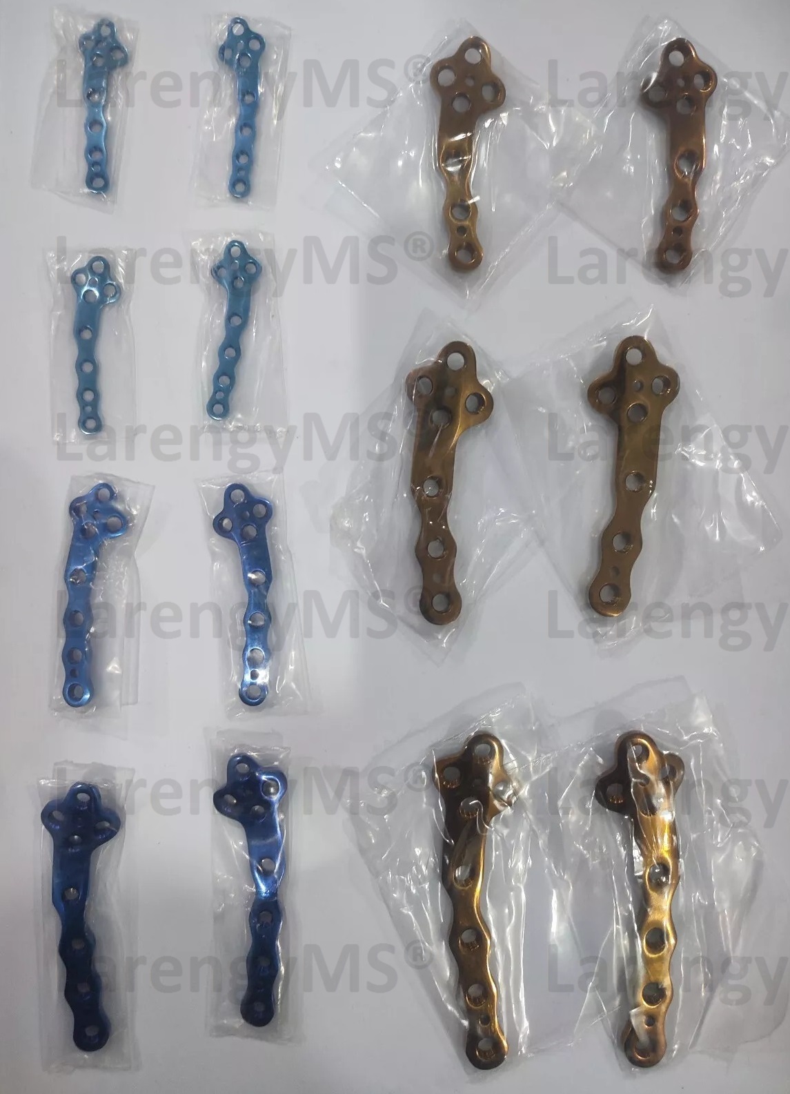 Tplo Bone locking Plate 2.0/2.4/2.7/3.5mm Veterinary Orthopedic Implants Set, 14 Units Plates & 100 Units Scrows in Titanium. - Image 3