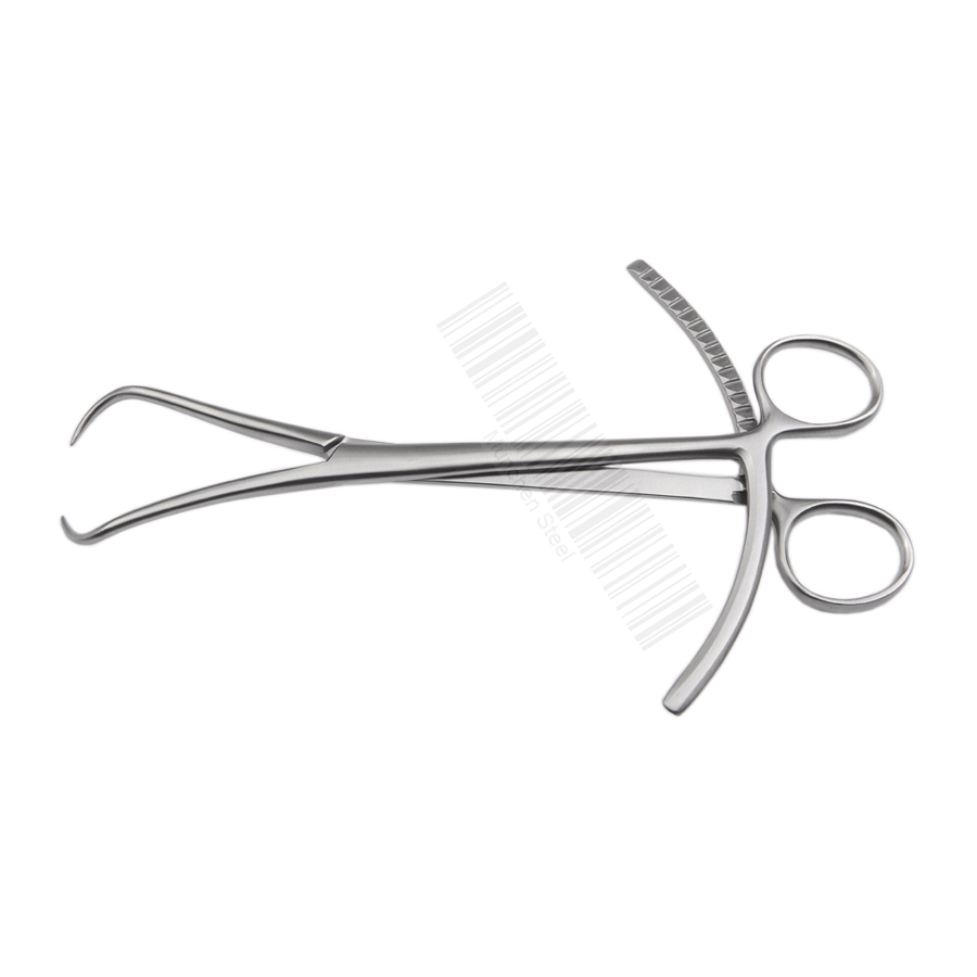 Pointed Reduction Forceps With Double Racthes Stainless Steel German