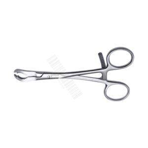 Small Curved Serrated Reduction Forceps Stainless Steel German