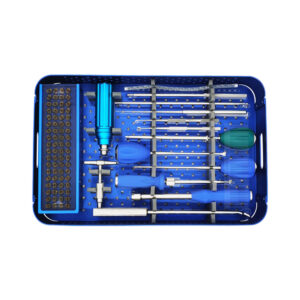 Vet Spinal Polyaxial Fixation System With SPF Polyaxil Pedicle Screws Pack 72 Units in Titanium