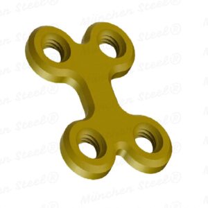 X-Locking-Plates-SYSTEM-2.4mm-10-Units-4-Holes-Thickness-2/1.5mm-Length-18-and-in-Set-40-Units-Screws-IN-TITANIUM-(50-items-per-lot).