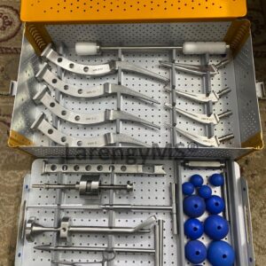 Modular Bipolar and Total Hip Replacement System Instruments Set in Stainless Steel German.