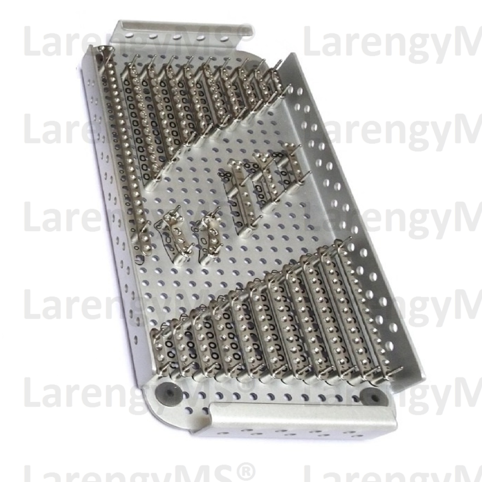 2.0mm Locking Plating Kit, Vet Orthopedic System, 26pcs Plates and 150pcs Screws and 9pcs instruments, (186pcs) in Stainless Steel German. - Image 3